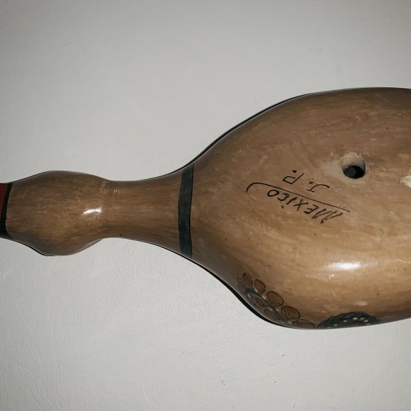 Vintage Large Mexican Folk Art Pottery Tonala Duck Goose Bird 12.5" Long - Picture 5 of 12